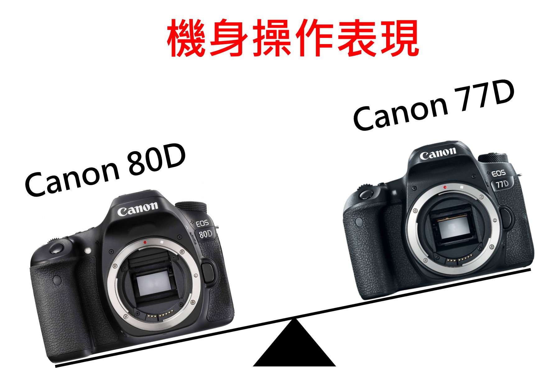 [聊攝影183] Canon 80D 與 77D 的差別? Canon 新機 80D / 77D / 800D 採買指南