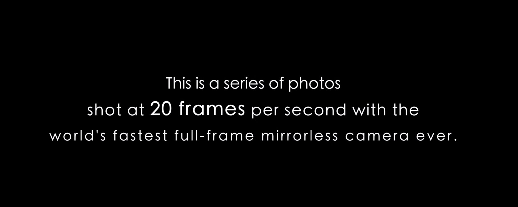 [攝影趣事82] 用每秒 20 張連拍速度，所製成的影片，未來影像創作另種可能