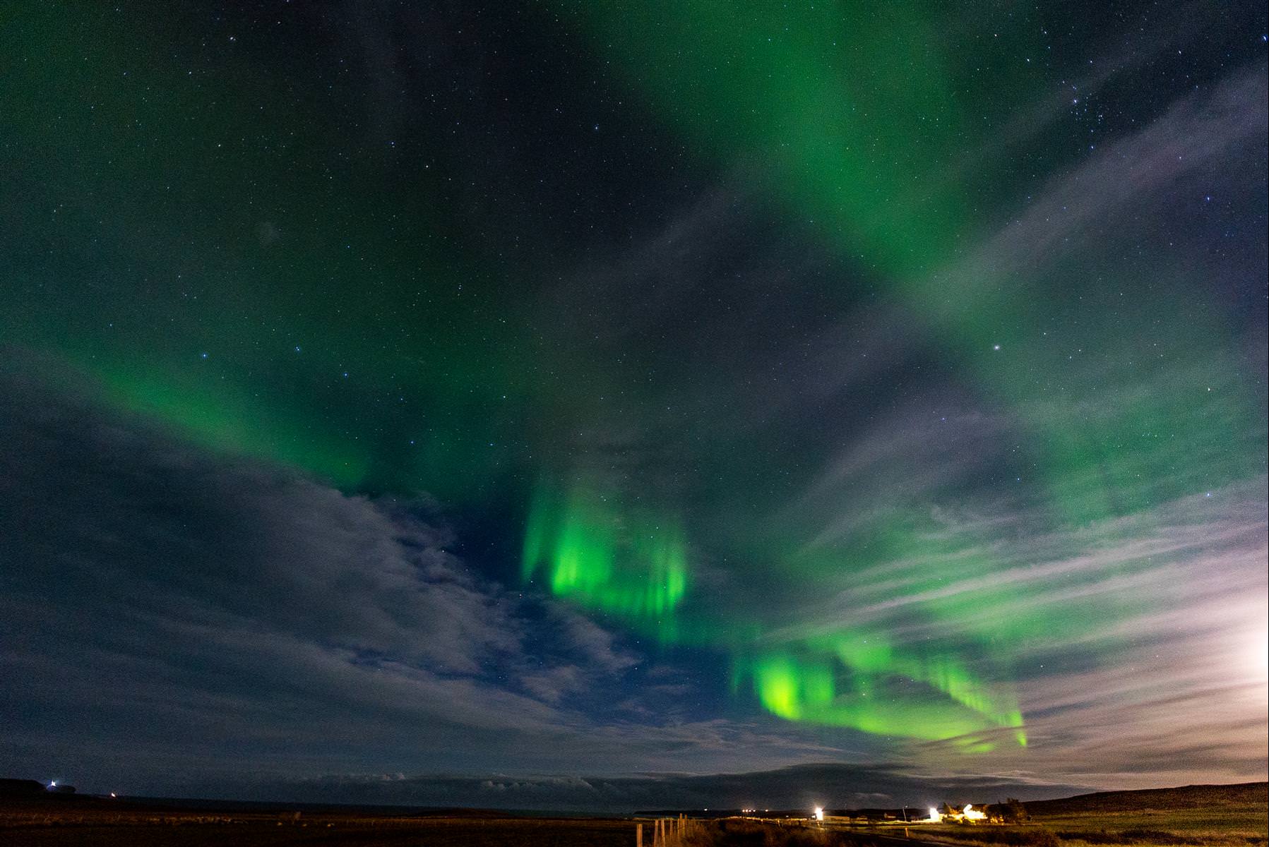 去冰島拍極光帶什麼相機