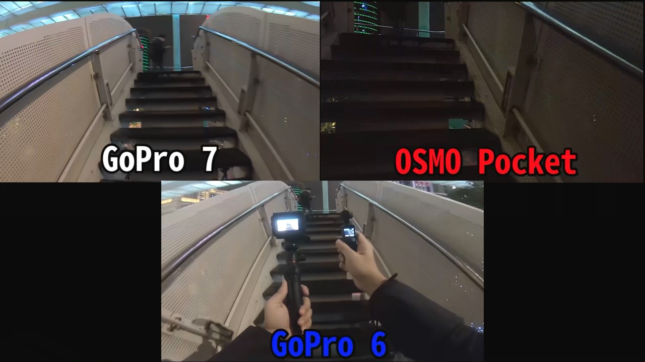 [比攝影99] OSMO Pocket 與 GoPro 7 比較 哪台好? 視野、防震、收音、畫質等 4 大評比