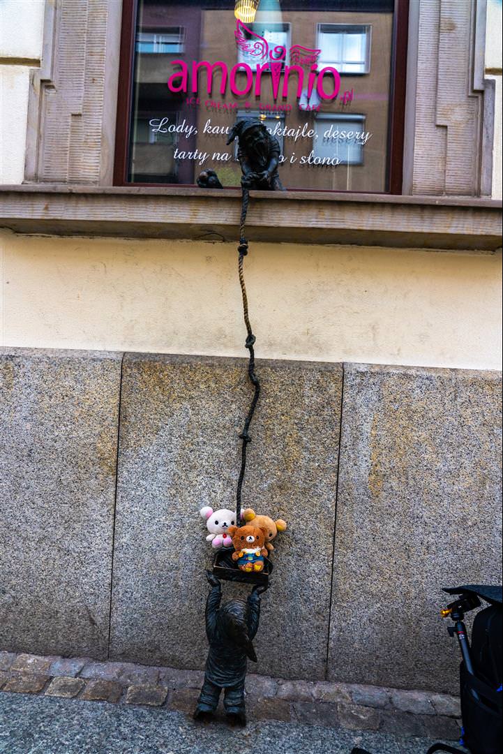 [波蘭/樂斯拉夫] 樂斯拉夫小矮人，樂斯拉夫有趣街頭特色，象徵波蘭橘色革命紀念