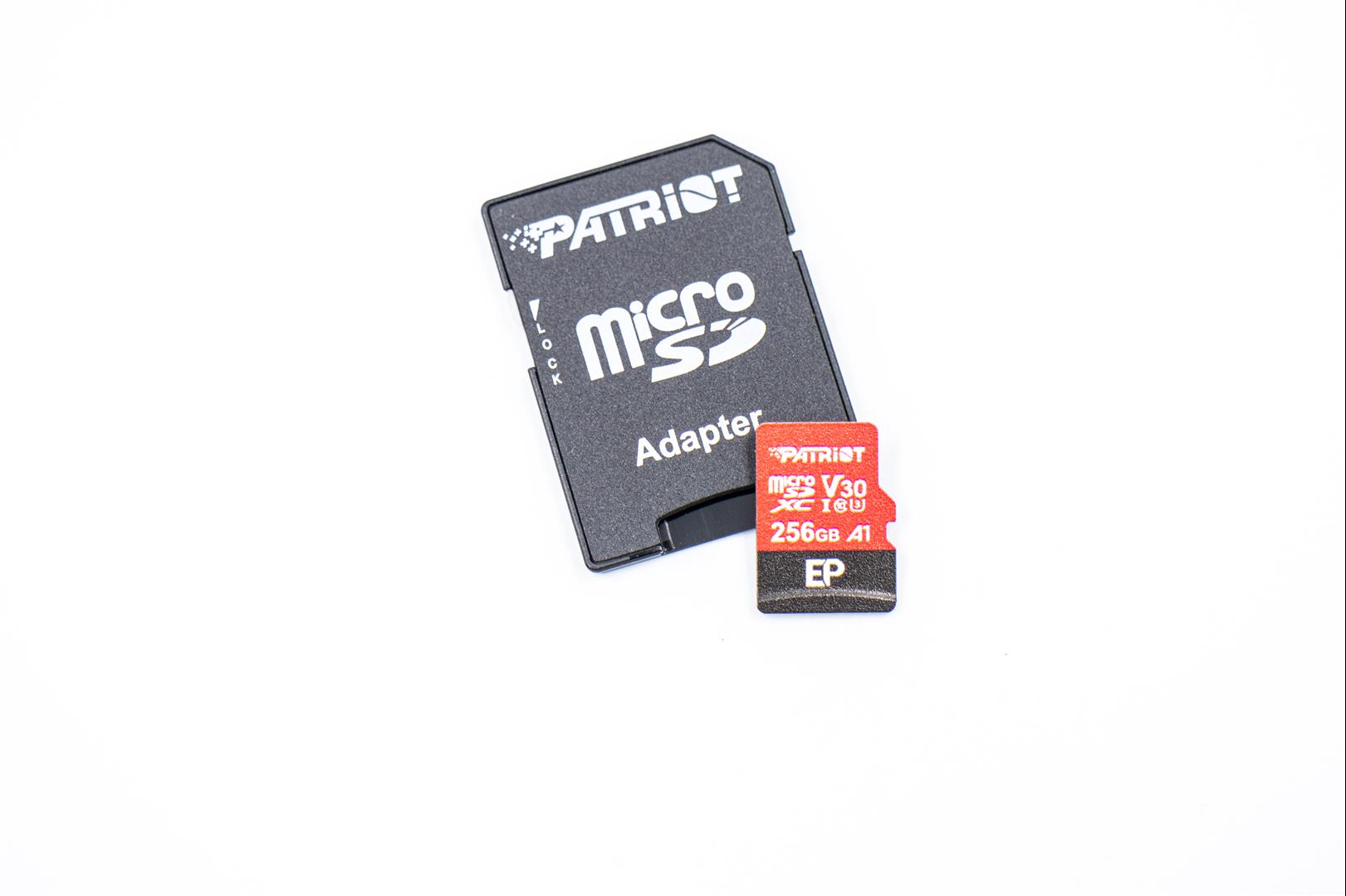 [玩攝影85] PATRIOT 256G MicroSDXC 開箱，美商博帝，讀取近 90MB，寫入 70MB