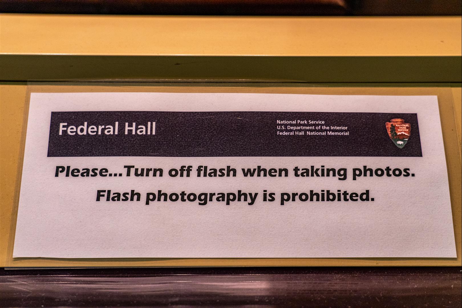 禁止使用閃光燈