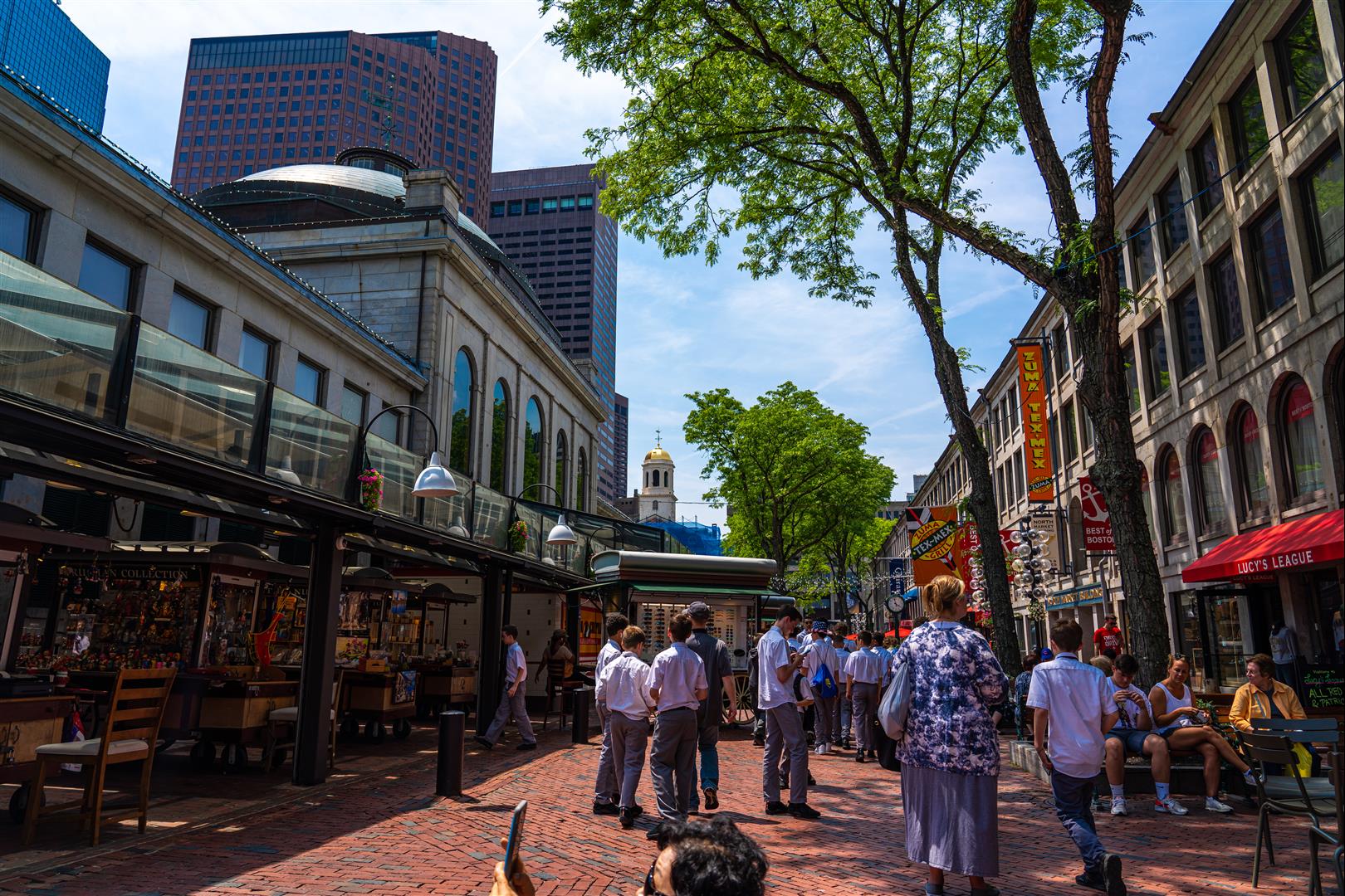 [美國/波士頓] 昆西市場 Quincy Market ，紀念波士頓傳奇市長昆西，自由之路景點