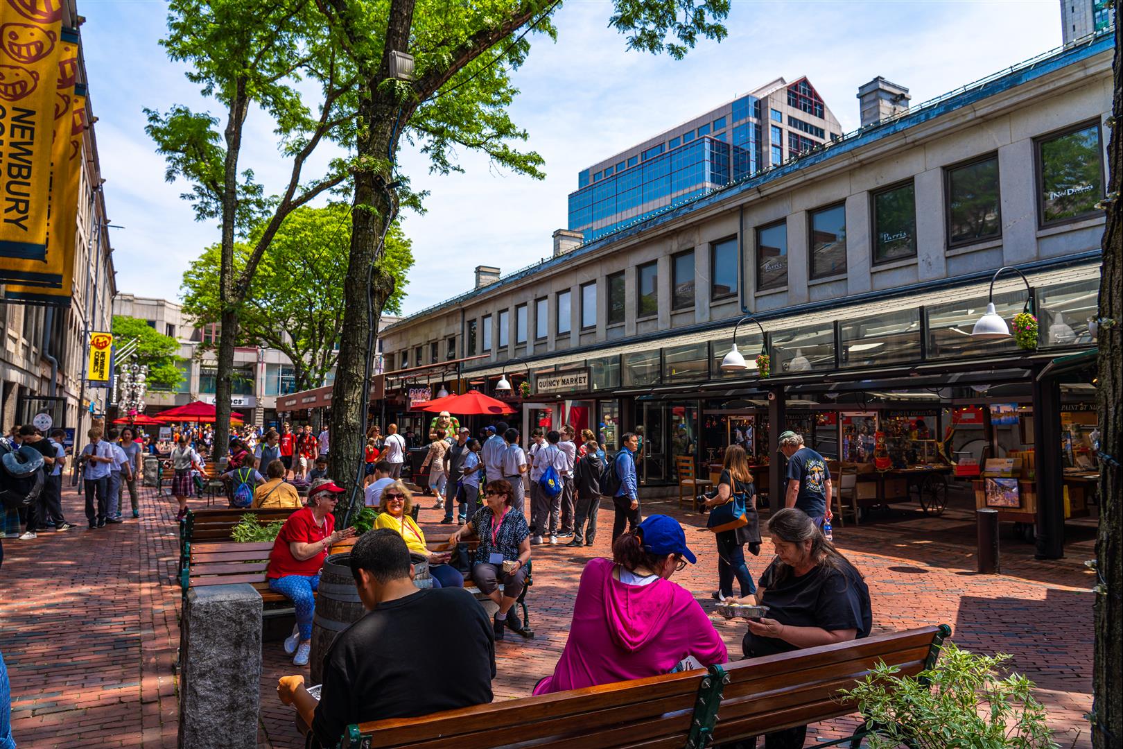 [美國/波士頓] 昆西市場 Quincy Market ，紀念波士頓傳奇市長昆西，自由之路景點