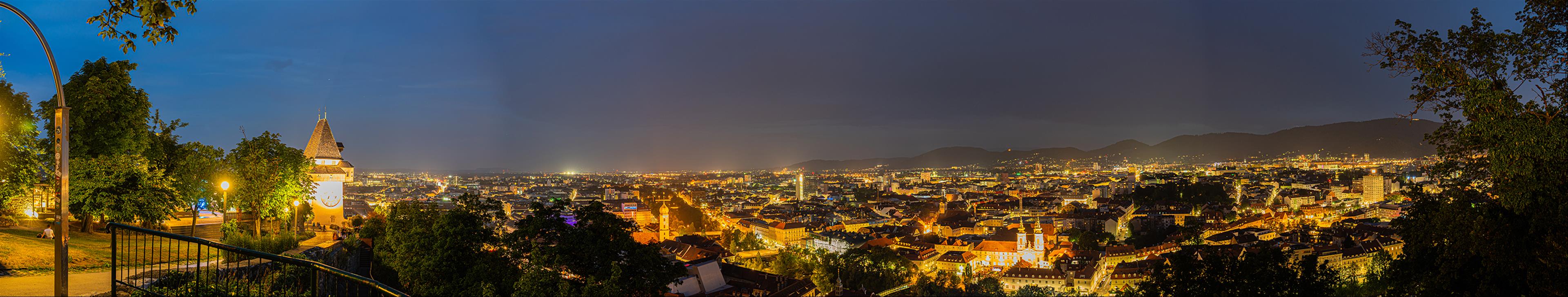 [奧地利/格拉茲] 格拉茲城堡山 ，格拉茲最高點，欣賞黃昏日落景點，炫麗城堡山隧道