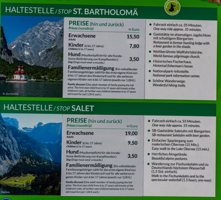[德國/貝希特斯加登] 國王湖交通 攻略，票價、路線規畫，直達最美上湖 Obersee