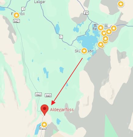 [冰島/北岸] 新娘婚紗瀑布 Aldeyjarfoss，就像新娘背影的瀑布景觀