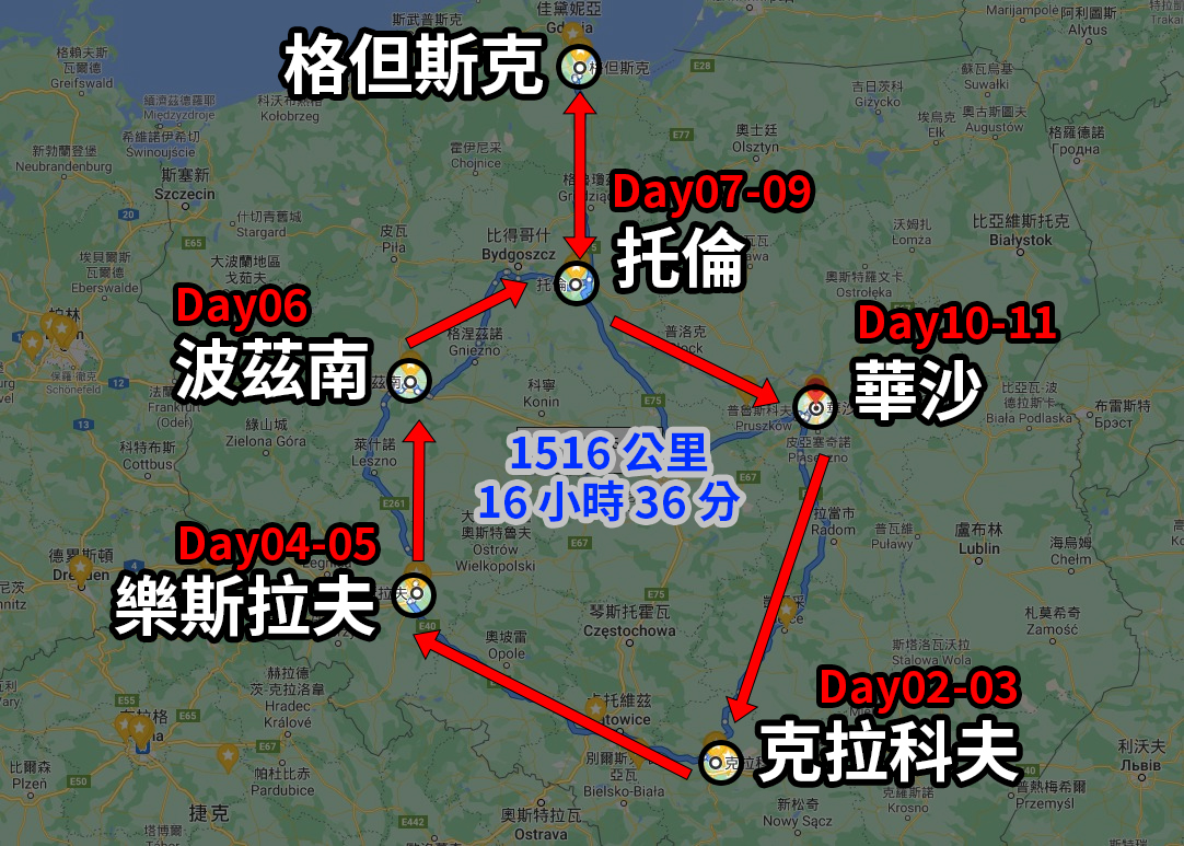 [2019波蘭自駕] 波蘭全 11 天自駕分享 - 行程、路線、景點、住宿